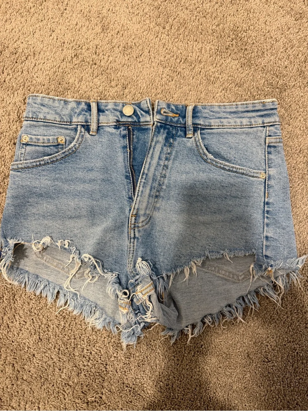 ZARA Light Blue Denim Shorts